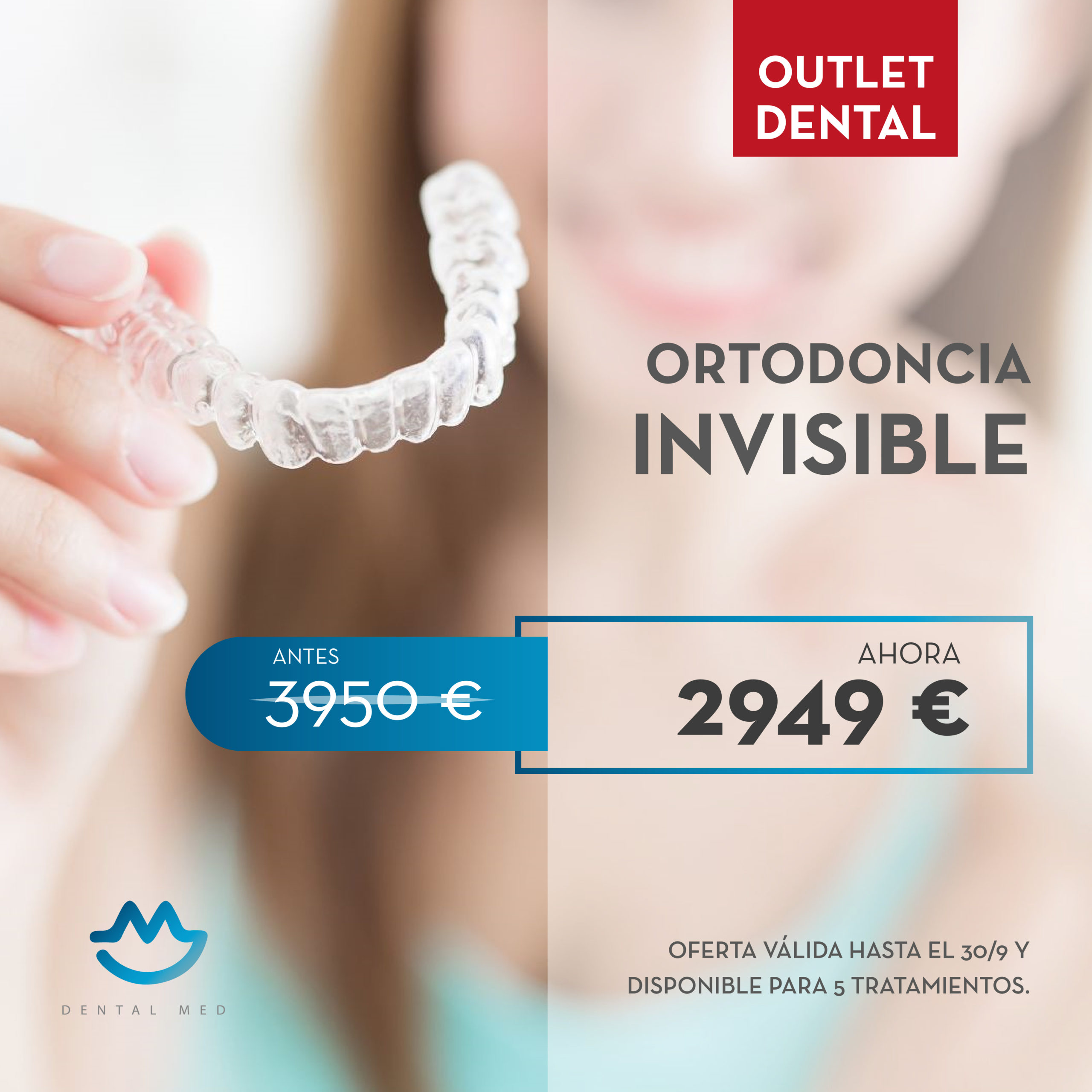 Promoción ortodoncia invisible en Sevilla - Dental Med, clínica dental en Sevilla - Tratamiento de ortodoncia invisible
