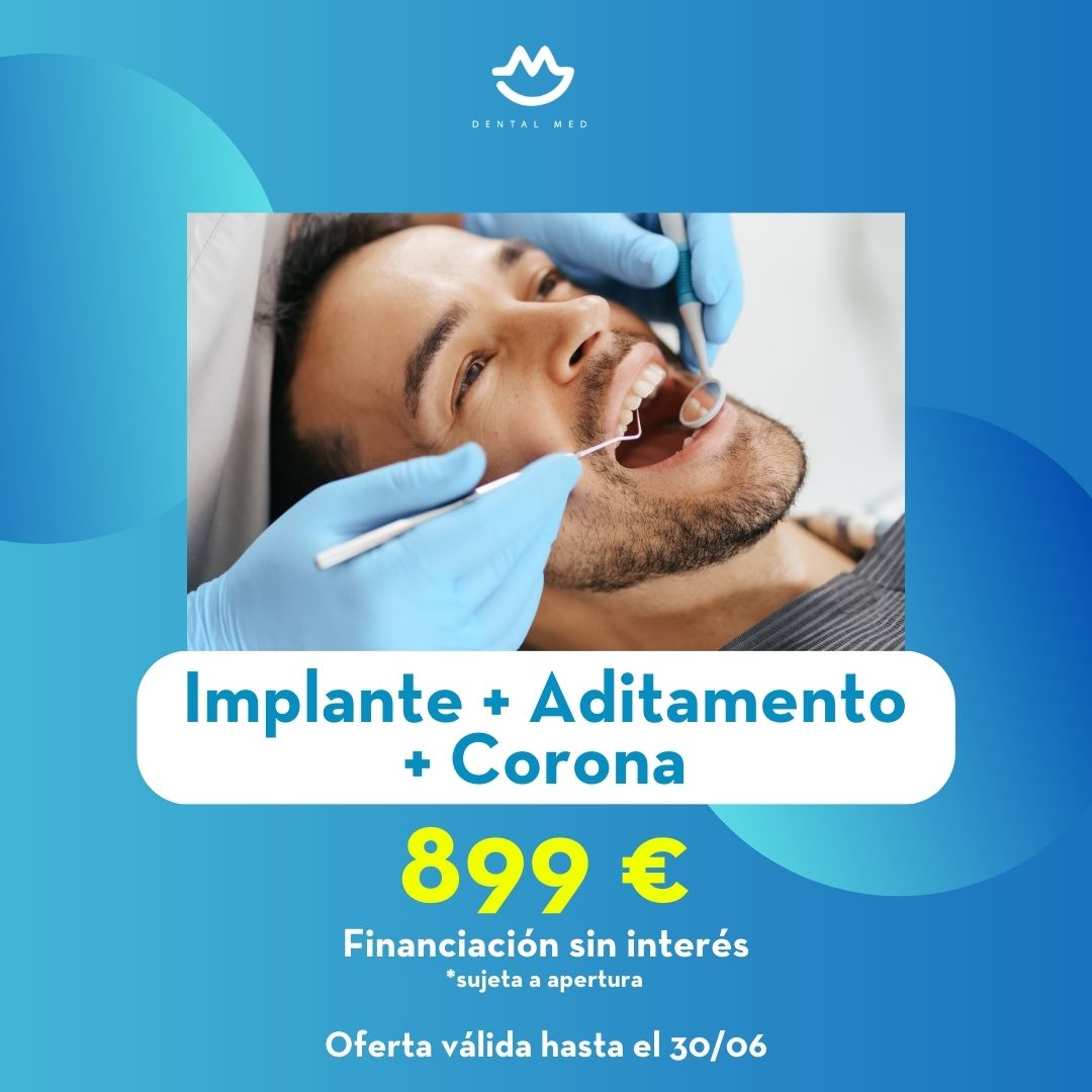 Dental Med - Clínica Dnetal - Implante - Aditamento - Corona - Estética Dental. Ofertas.